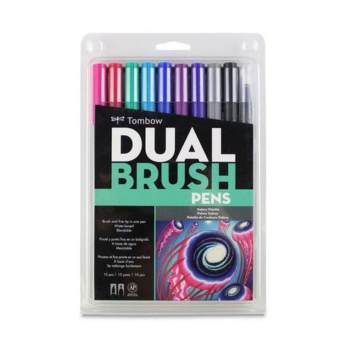 MARK DUAL BRUSH PEN GALAXY TOMBOW 10PC SET MARKER